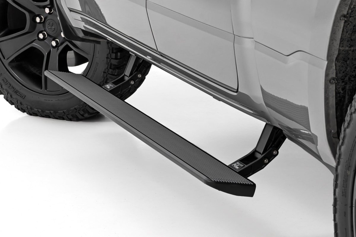 Ram 1500 TRX Power Running Boards - Rough Country - HT-Series - '21-'24